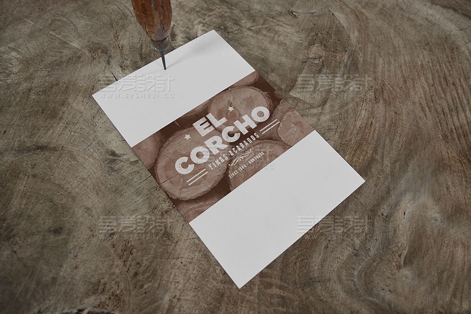 复古风格VI样机psd贴图模板