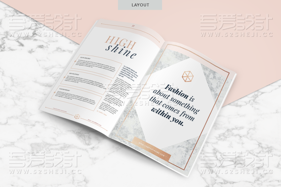 个性时尚简约通用摄影杂志画册模板