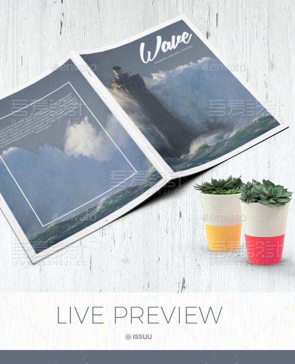 摄影杂志宣传画册模板