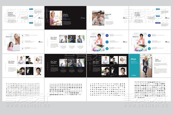 105页极简商务多用途PPT模板