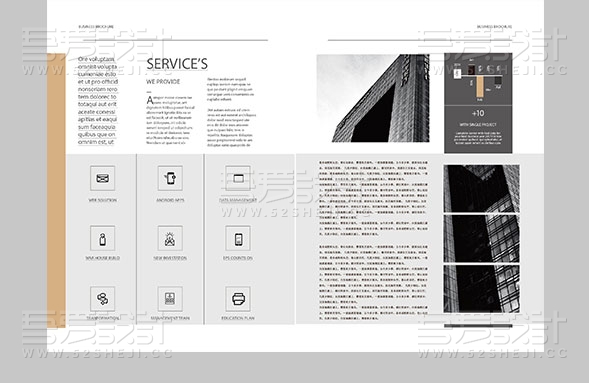 欧美高端大气的企业画册设计模板
