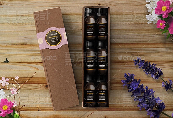 药品瓶子保健品瓶子PSD样机贴图模板