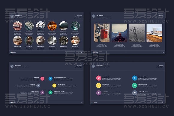 45页精美创意风格keynote模板