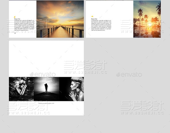 作品集照片书旅游摄影画册模板