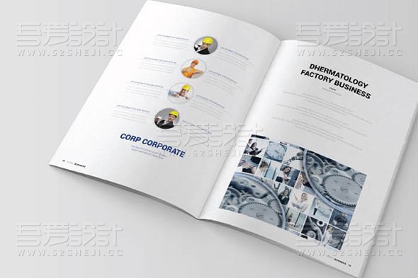 简约精美杂志画册模板