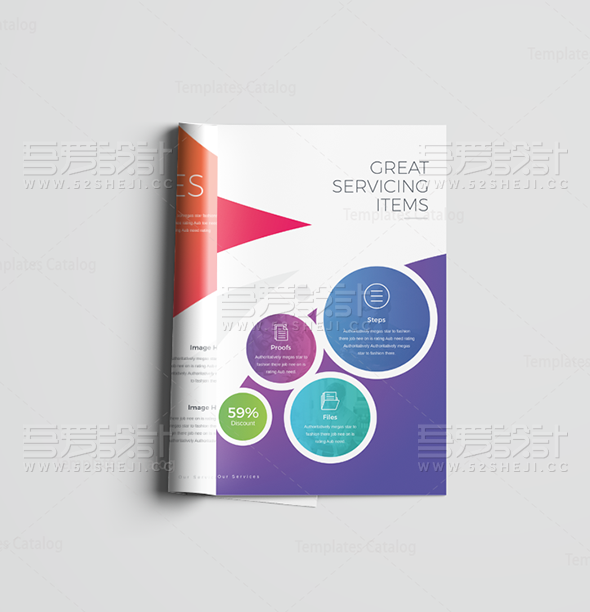 简约唯美企业宣传画册设计模板