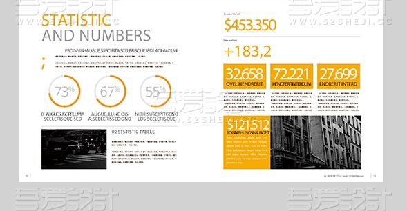 黄色极简大气商务风格企业宣传画册模板