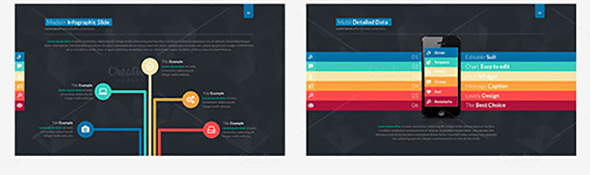 多色彩欧美风企业通用PPT模板