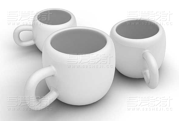 杯子样机logo贴图PSD模板