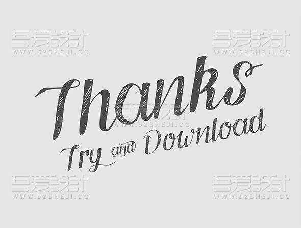 创意英文手写字体