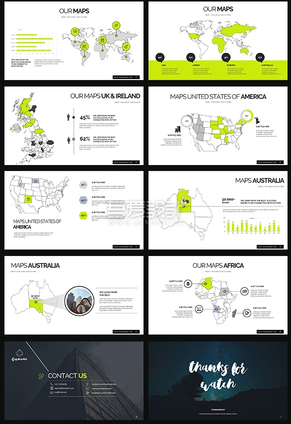 简约精美商务通用PPT模板