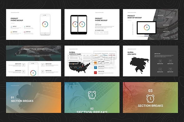 简约团队介绍商务PPT模板