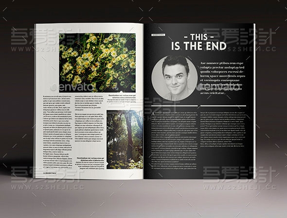 简约大气杂志画册模板