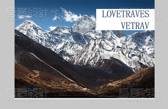 蓝色风旅游画册设计模板