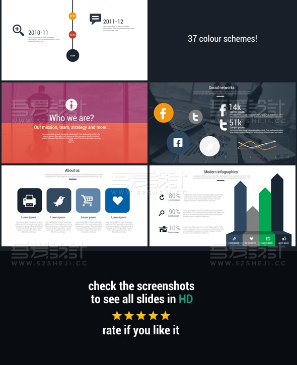 欧美商务风格多用途PPT模板