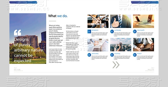 方形高端大气企业宣传画册模板