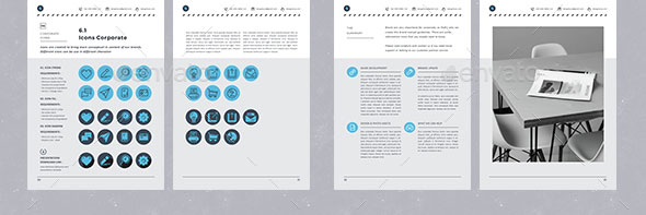 简约大气企业宣传画册模板