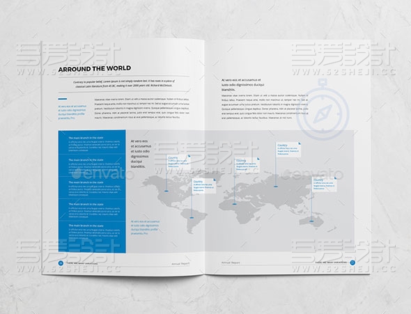 简约大气企业年报画册模板