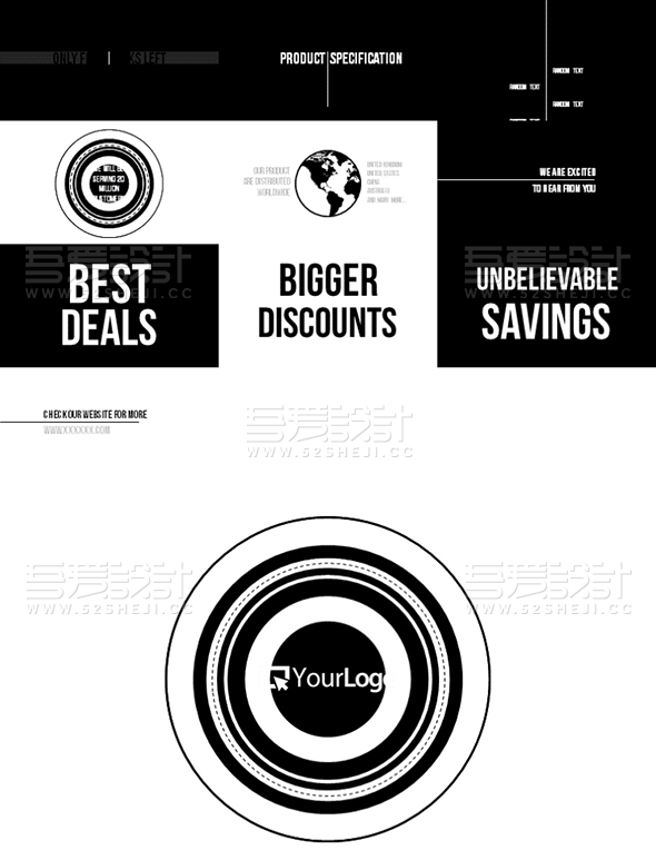 黑色抖音快闪企业PPT模板