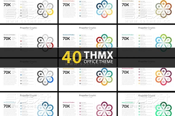 6种规格111页高端商务PPT模板