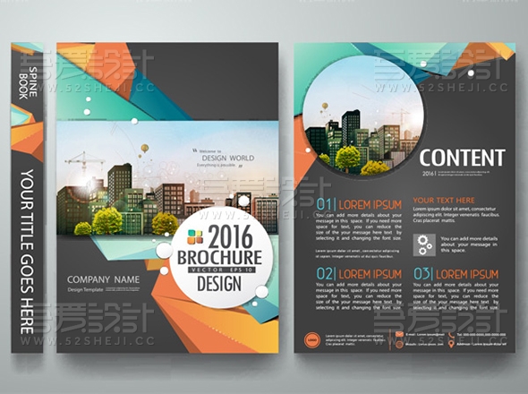 高端大气时尚商业单页设计模板