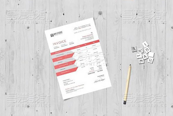 简约工程预算单页模板