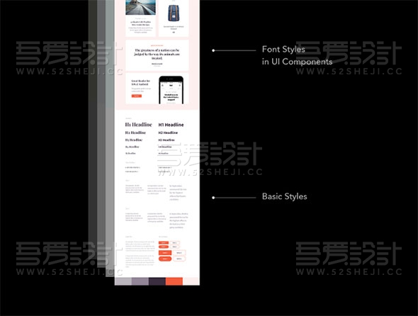 24张字体介绍网页界面PSD模板