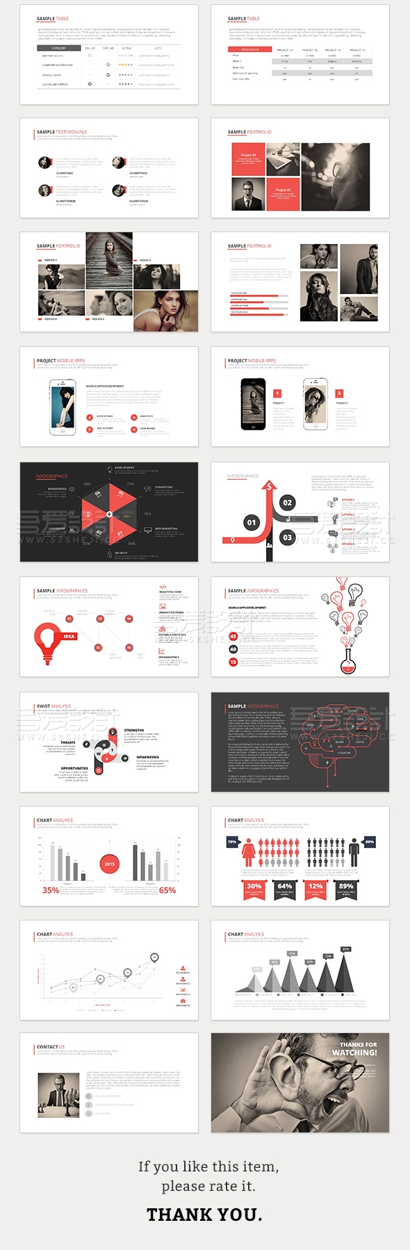 扁平化简约商务风格PPT模板