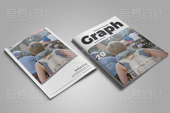 简约杂志画册设计模板