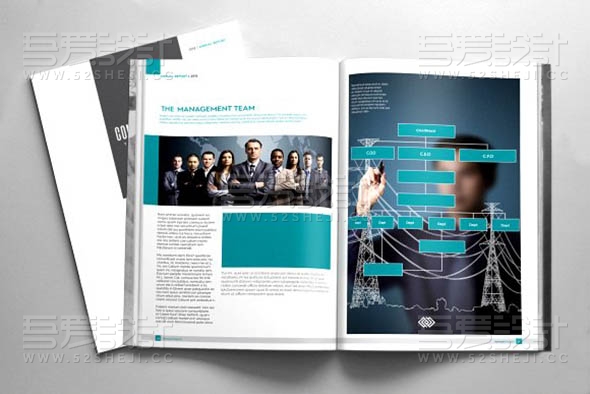 简约企业团队介绍宣传画册模板