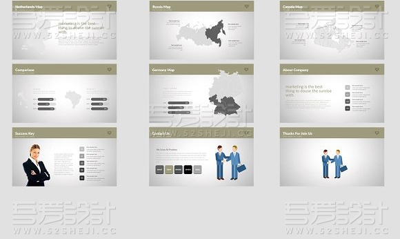 灰色数据图表工作总结PPT模板
