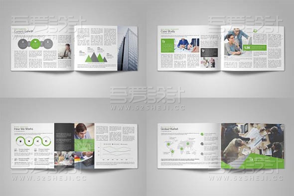 高端精美创意时尚企业宣传画册模板