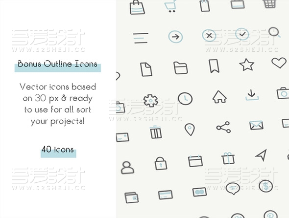 简约电子商务APP整体界面UI设计PSD素材