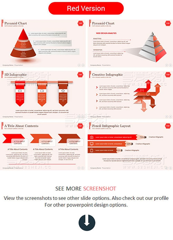 商务商业业务汇总PPT模板多种配色