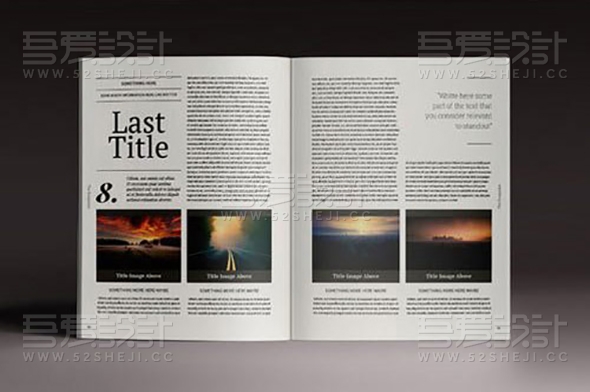 摄影写真杂志画册模板