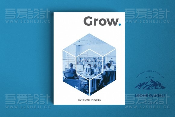 简约大气企业通用宣传画册模板