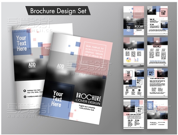 现代彩色企业宣传画册设计模板