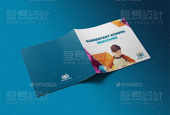 简约精美学校介绍宣传画册模板