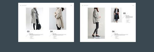 服装展示时尚杂志画册设计模板