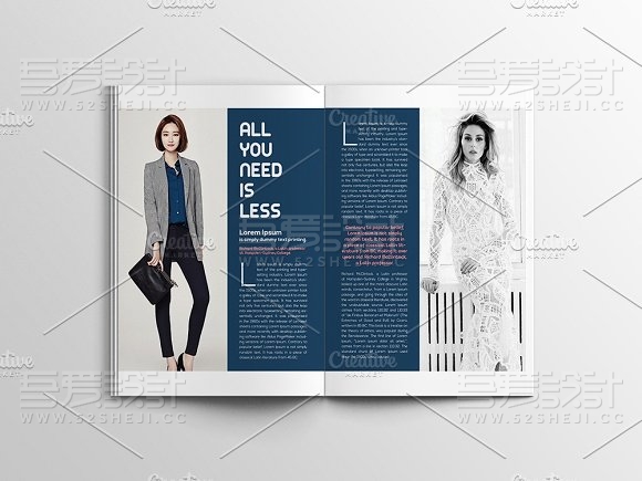 艾琳娜时尚杂志画册模板