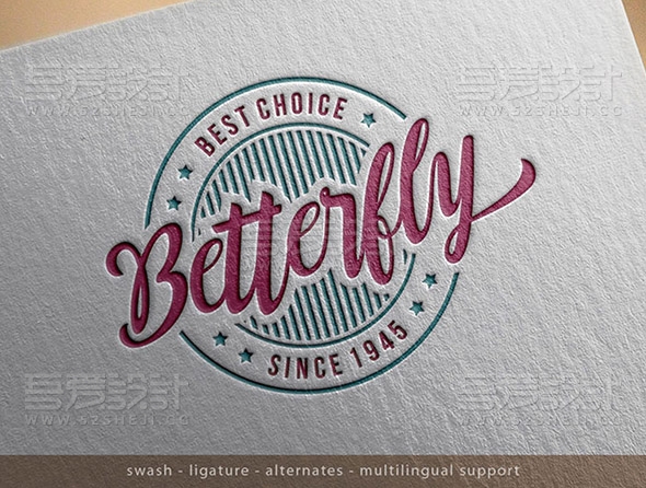 创意英文手写字体