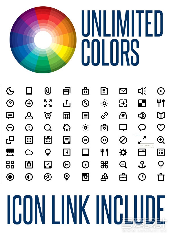 52页创意方块排版PPT模板10种配色主题