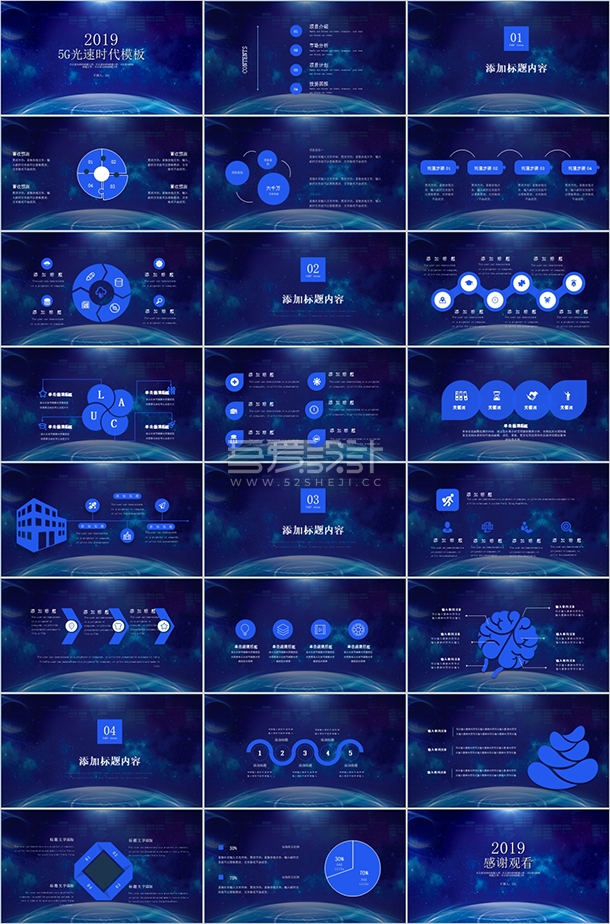 5套创新科技智能未来PPT模板合集