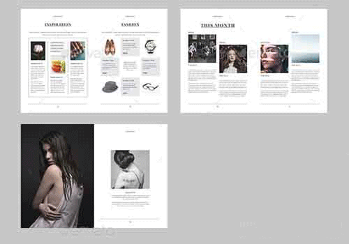 简约大气产品展示杂志宣传ID画册模板