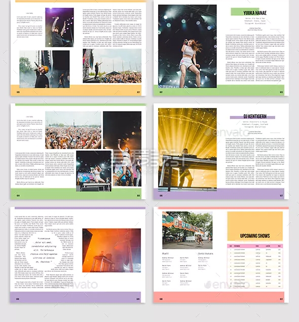 演唱会宣传画册模板