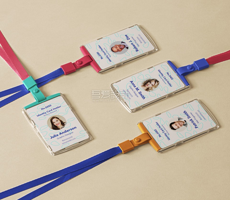 ID Psd卡持有人样机场景贴图