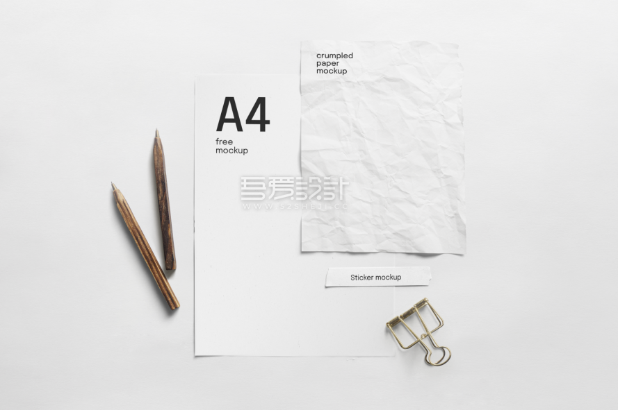 A4纸组成样机模板