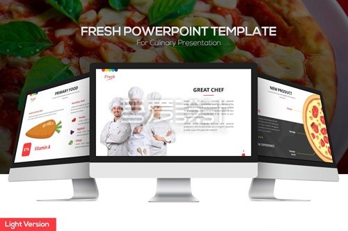 西式餐饮美食介绍分析PPT模板