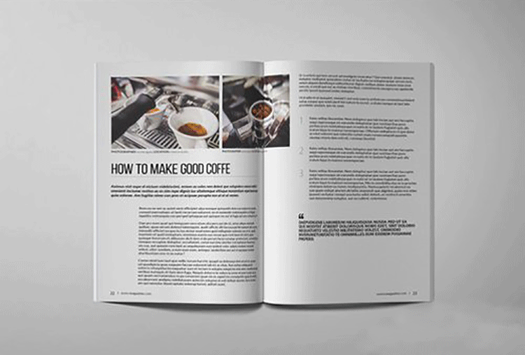 时尚摄影展示Indesign杂志画册模板