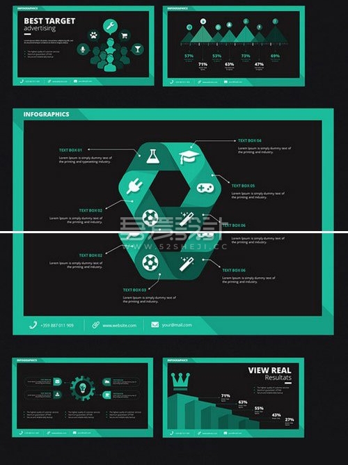 绿色高端创意商务PPT模板